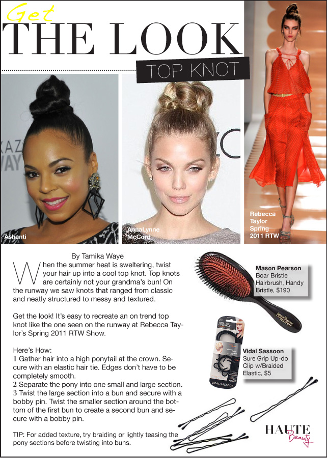 Get The Look-Top Knot