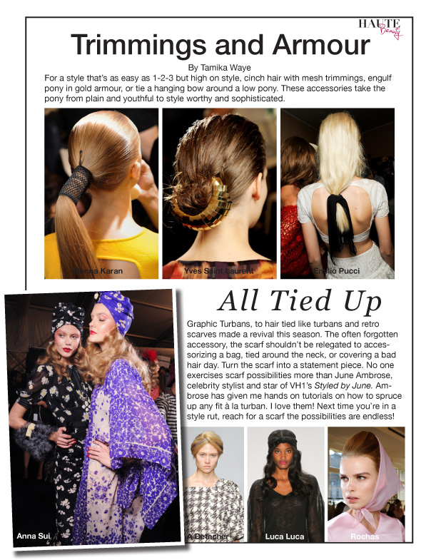 Spring 2012- Hair Accessory Trends